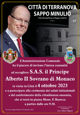 Visita Principe Alberto II Sovrano di Monaco